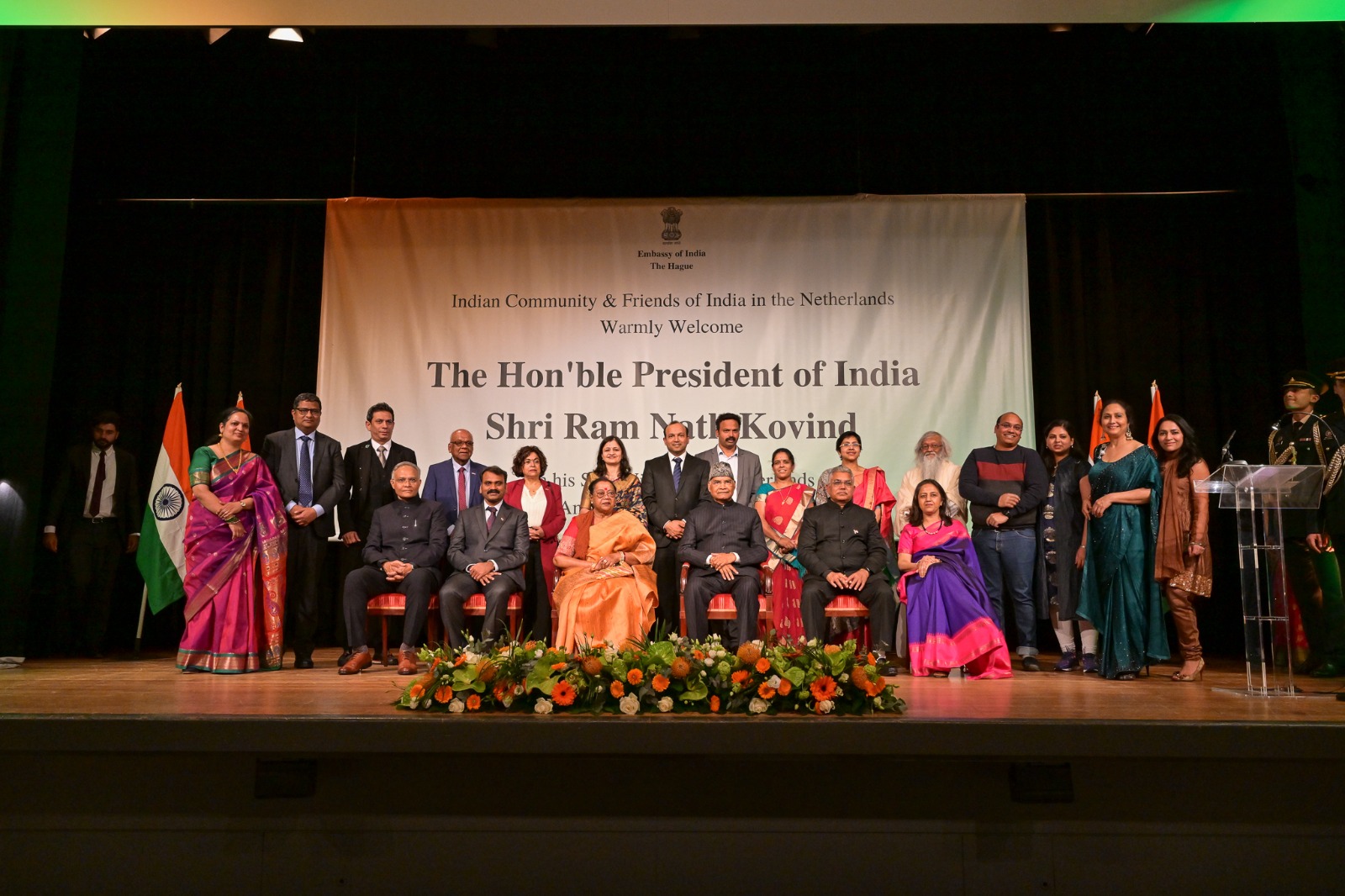 Warm welcome to the Honorable President of India